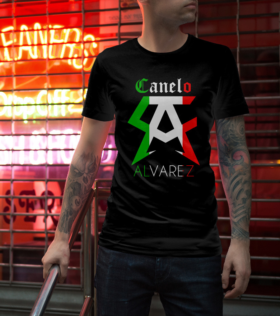 Canelo Alvarez Mexican Flag Colors CA T-Shirt