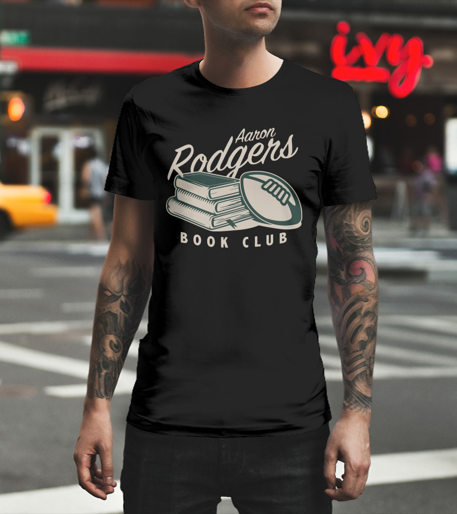 Aaron Rodgers Book Club Football And Books T-Shirt