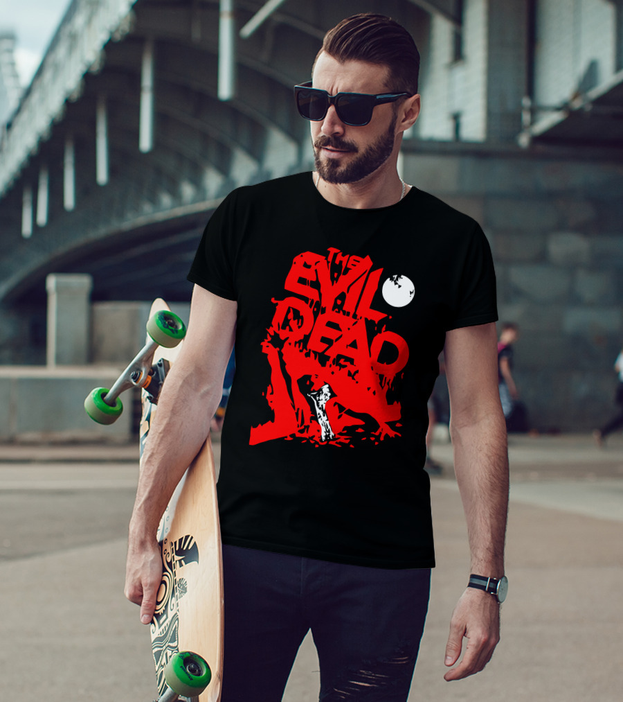 The Evil Dead Red Axe Moon T-Shirt