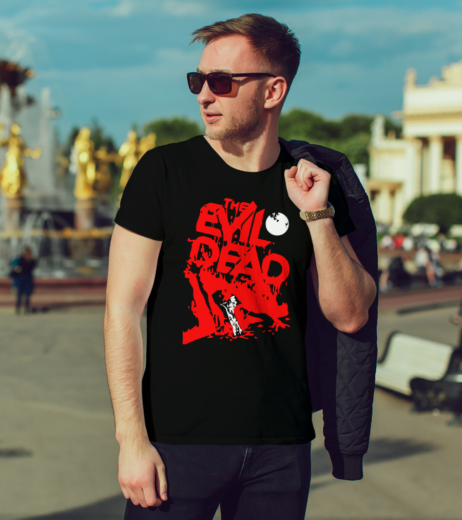 The Evil Dead Red Axe Moon T-Shirt