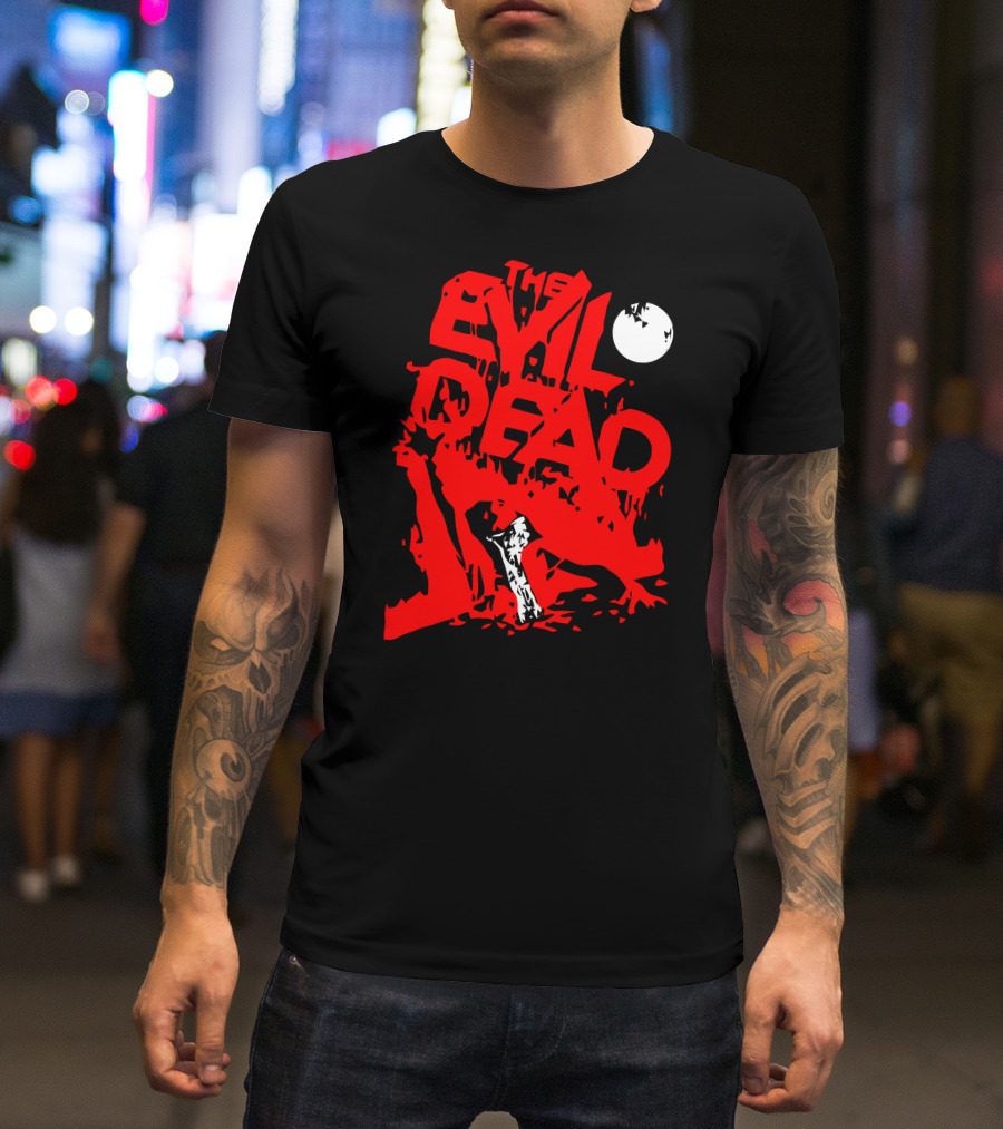 The Evil Dead Red Axe Moon T-Shirt