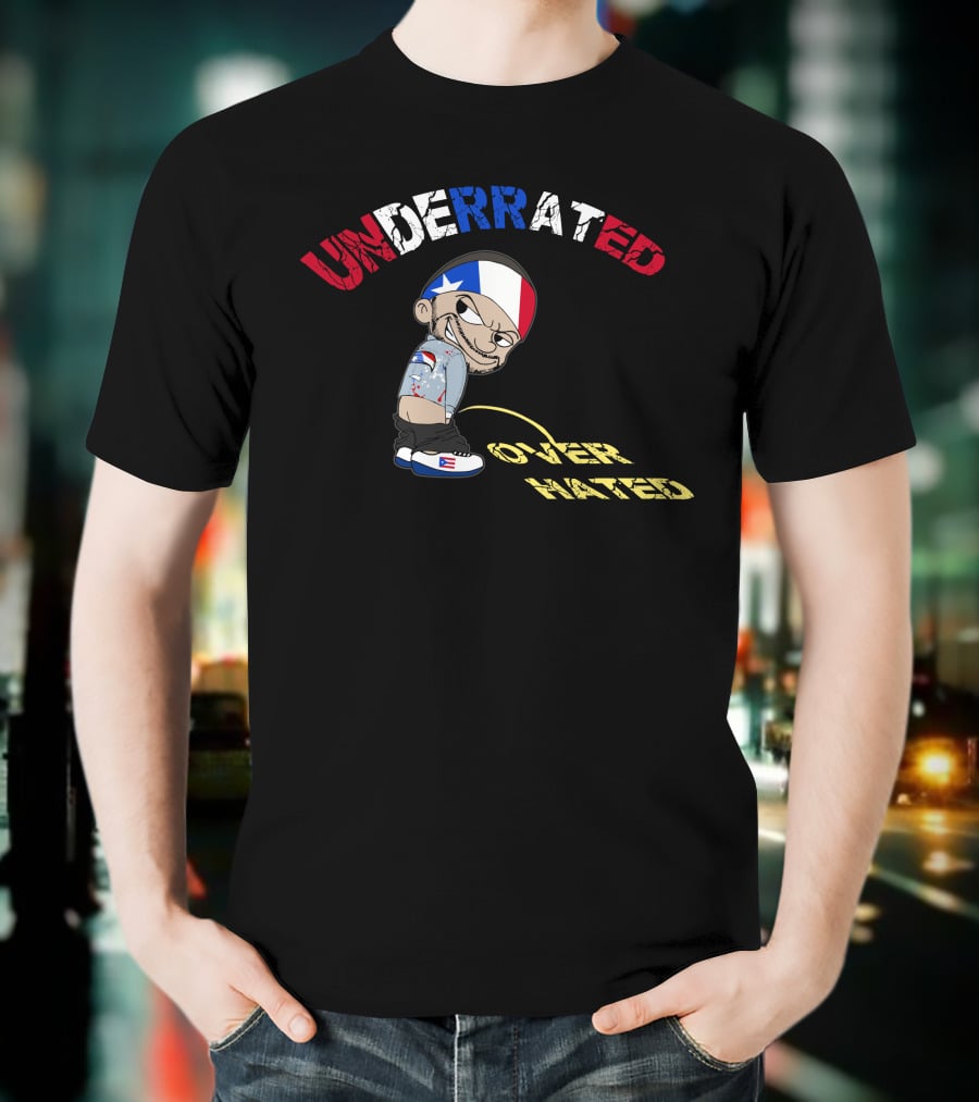 Underrated Over Hated Flag Character Street T-Shirt