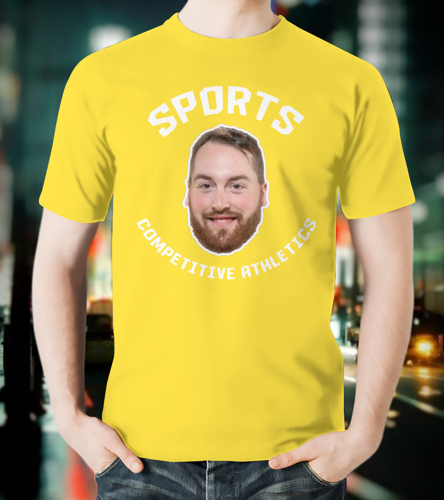 SPORTS COMPETITIVE ATHLETICS BEARDED FACE T-Shirt