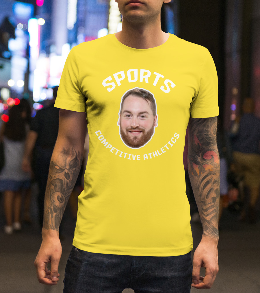 SPORTS COMPETITIVE ATHLETICS BEARDED FACE T-Shirt