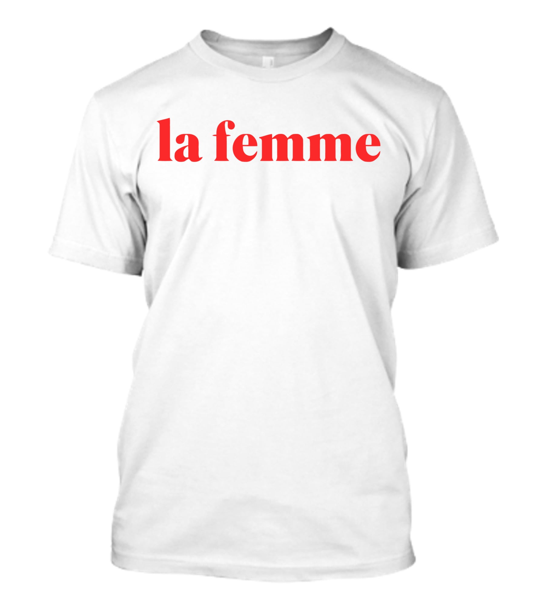 La Femme Band Red Text T-Shirt