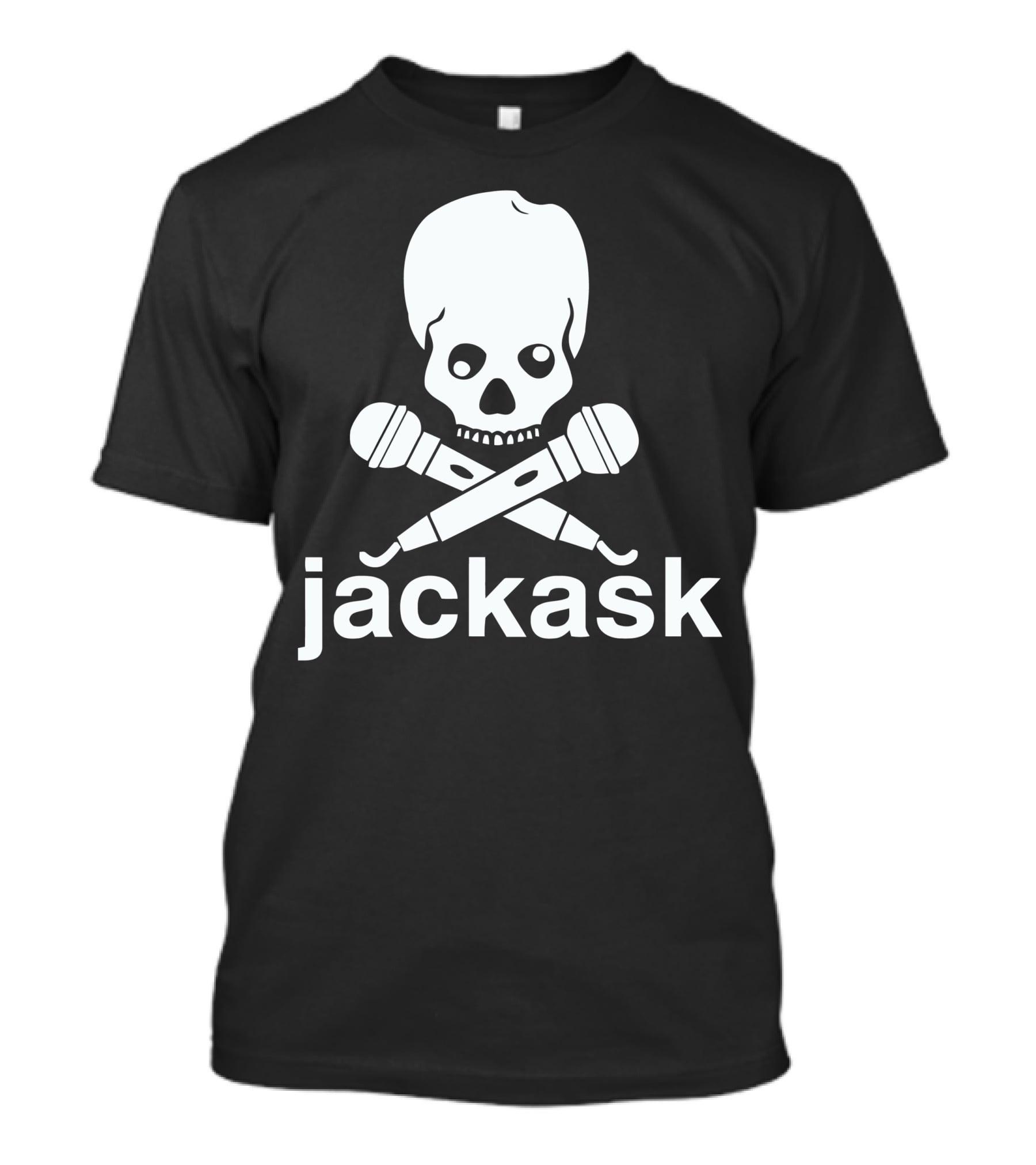Jackask Jacksfilms Skull And Microphones T-Shirt