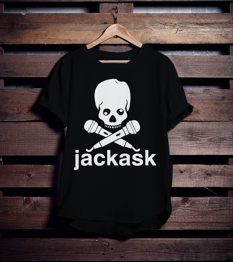 Jackask Jacksfilms Skull And Microphones T-Shirt