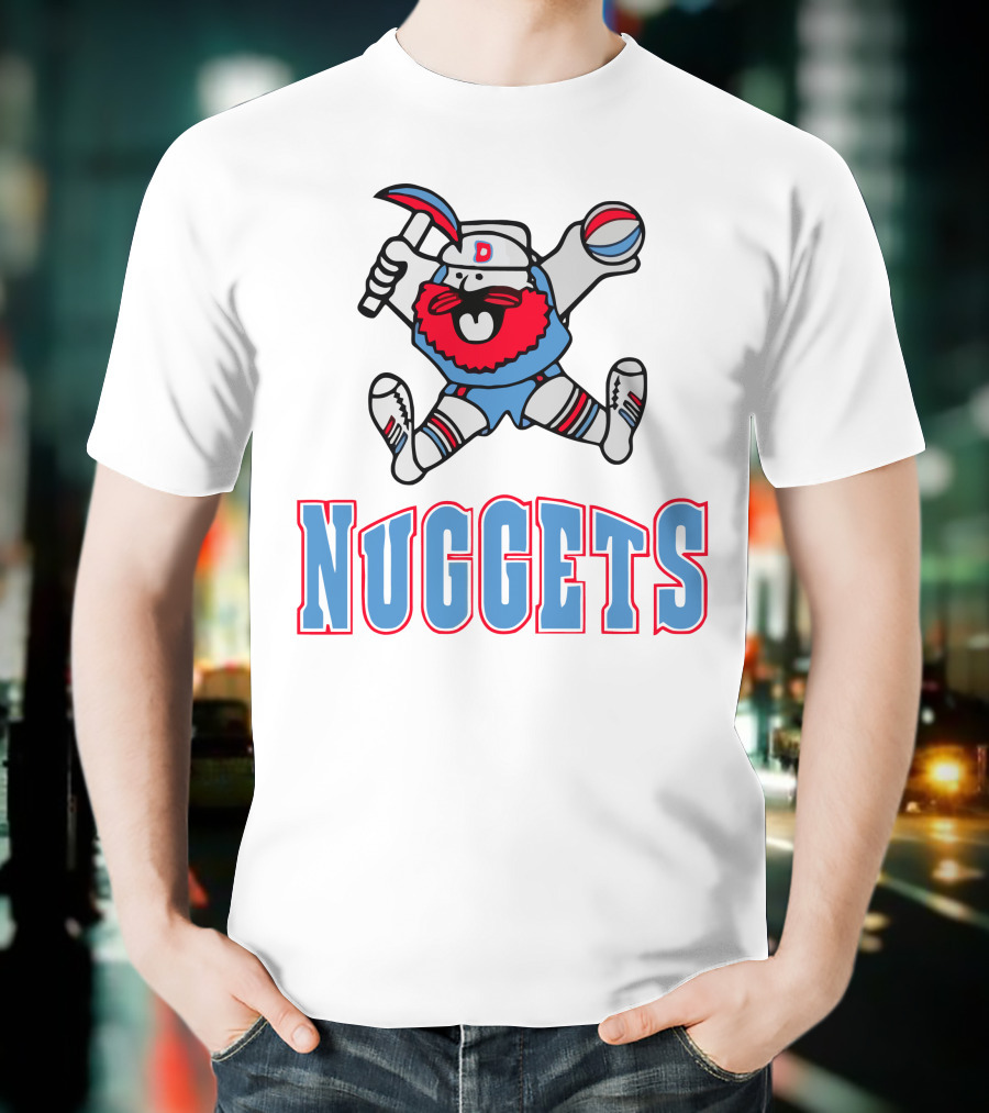 Denver Nuggets Old School Miner Mascot T-Shirt
