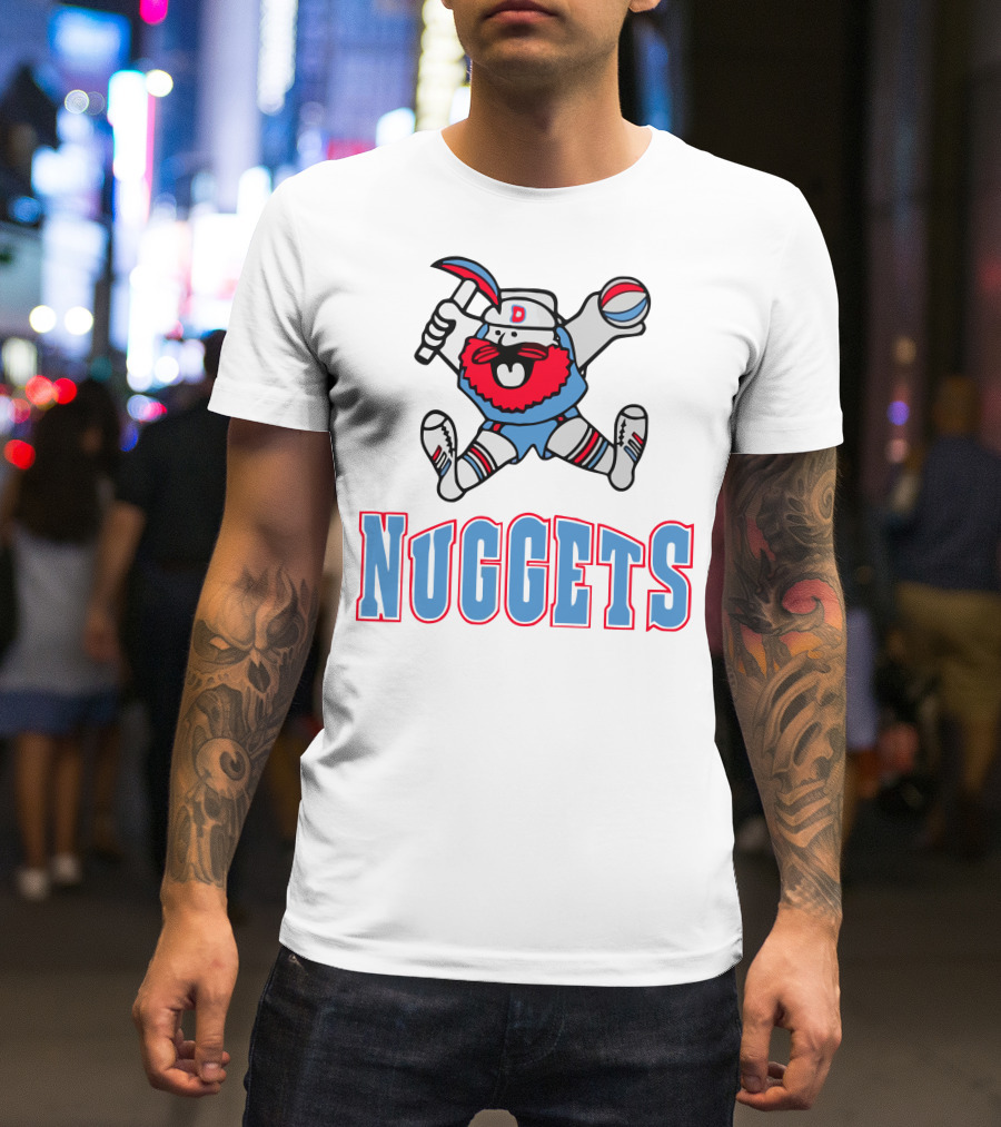 Denver Nuggets Old School Miner Mascot T-Shirt