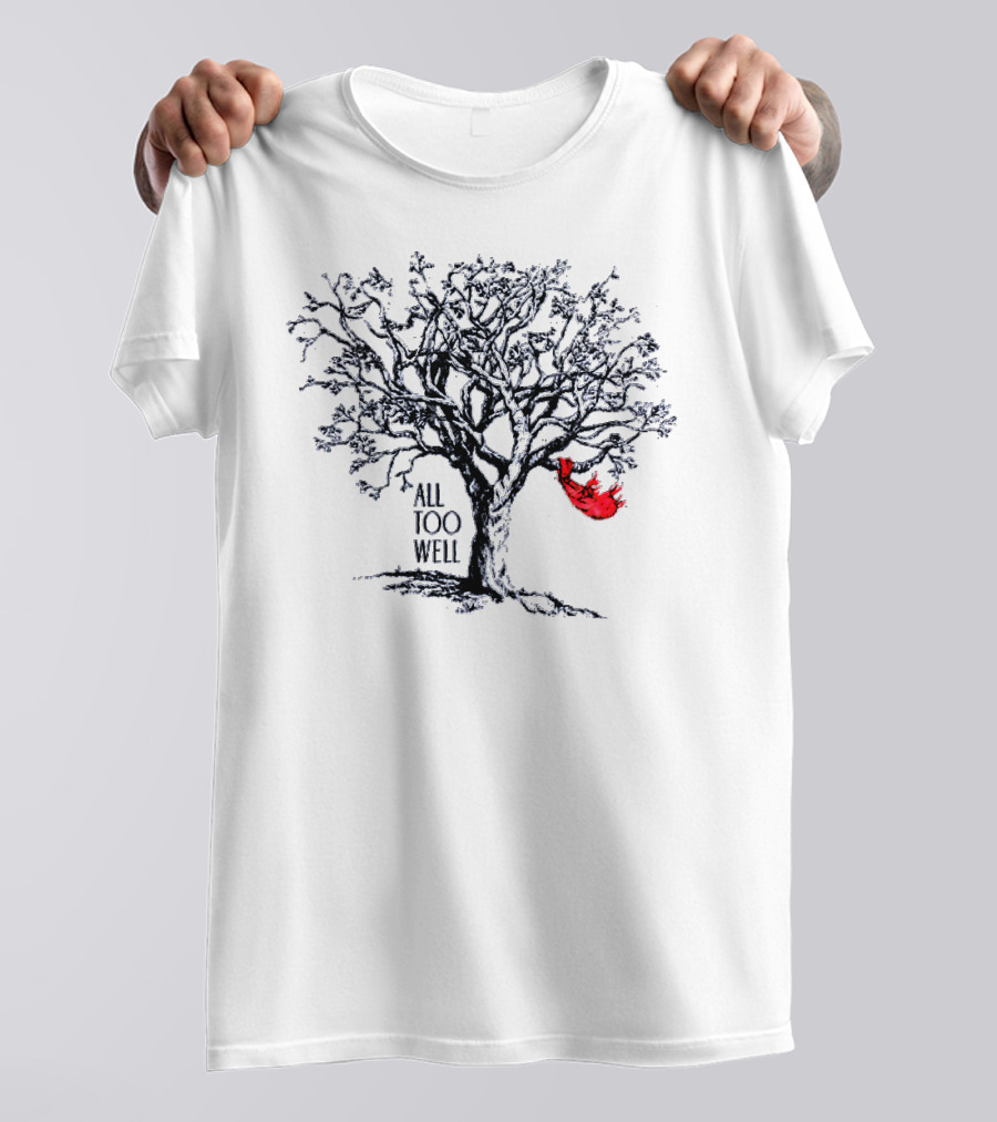 Taylor Swift All Too Well Tree With Red Scarf T-Shirt