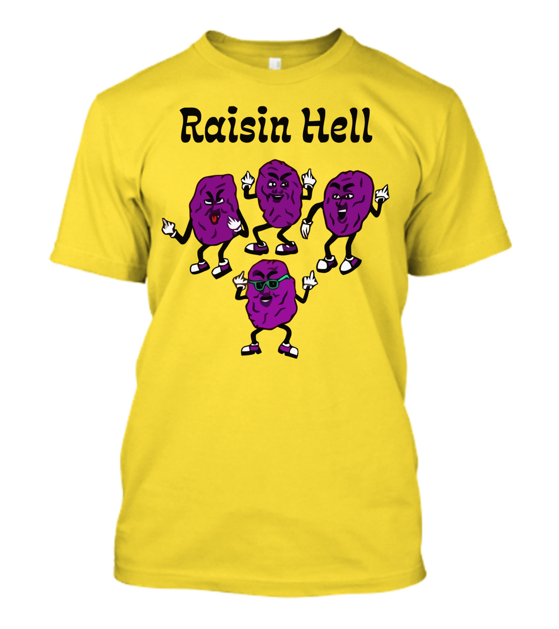 Raisin Hell Dancing Cartoon Purple Raisins T-Shirt