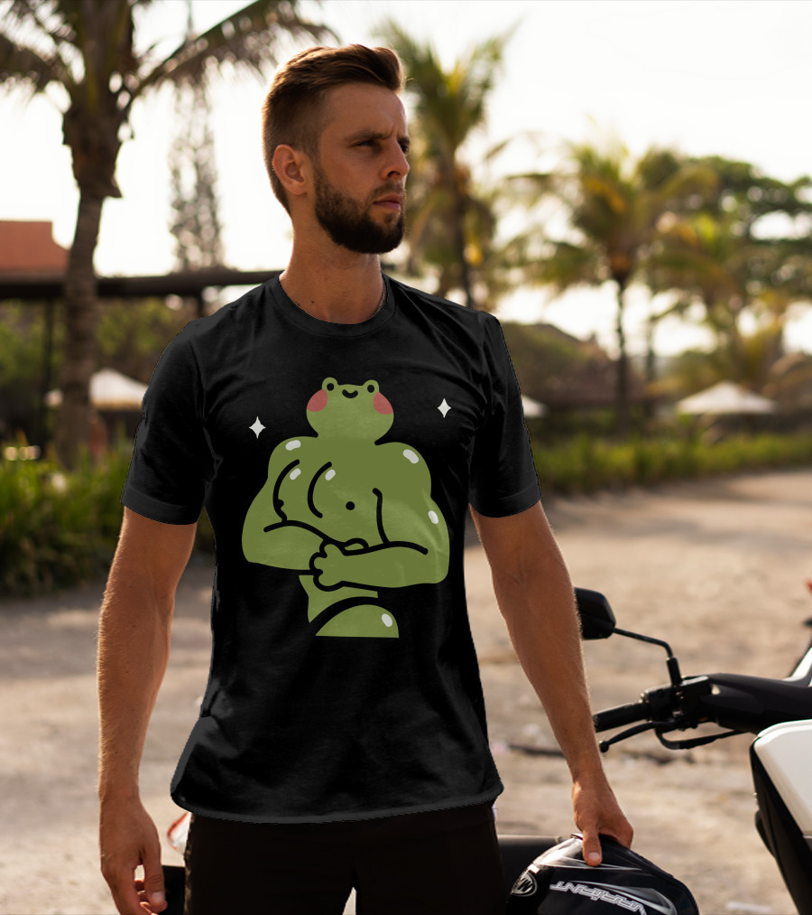 Muscular Ila Frog Con Recovery Pose T-Shirt