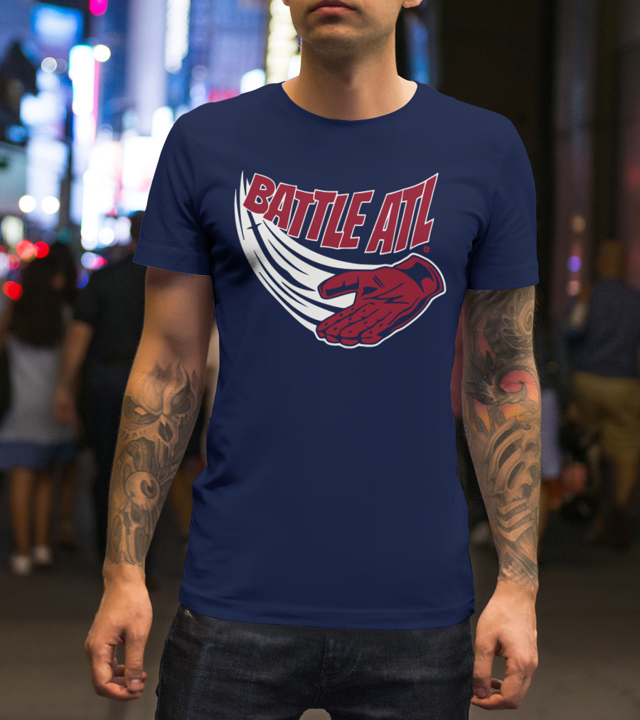 Battle ATL Atlanta Braves Hand Gesture T-Shirt