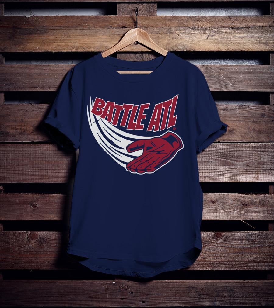 Battle ATL Atlanta Braves Hand Gesture T-Shirt
