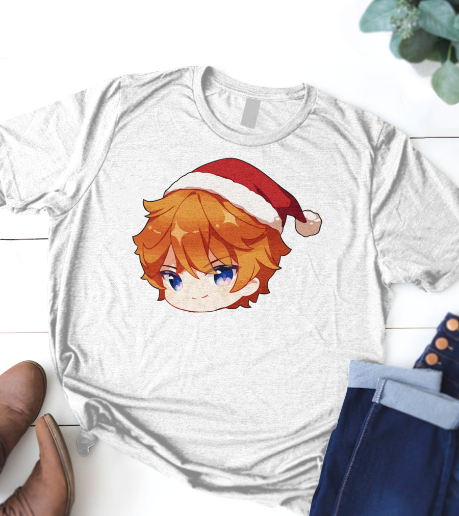 Griffin Burns Chibi Childe Xmas Santa Hat T-Shirt
