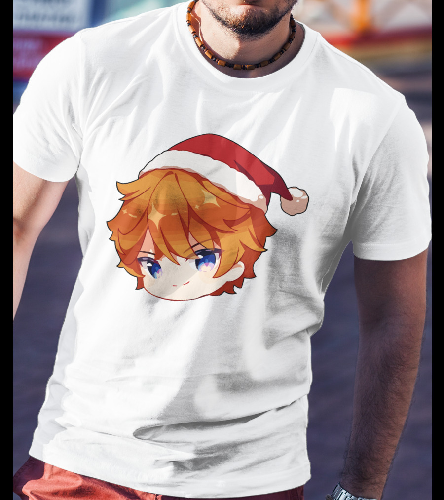Griffin Burns Chibi Childe Xmas Santa Hat T-Shirt