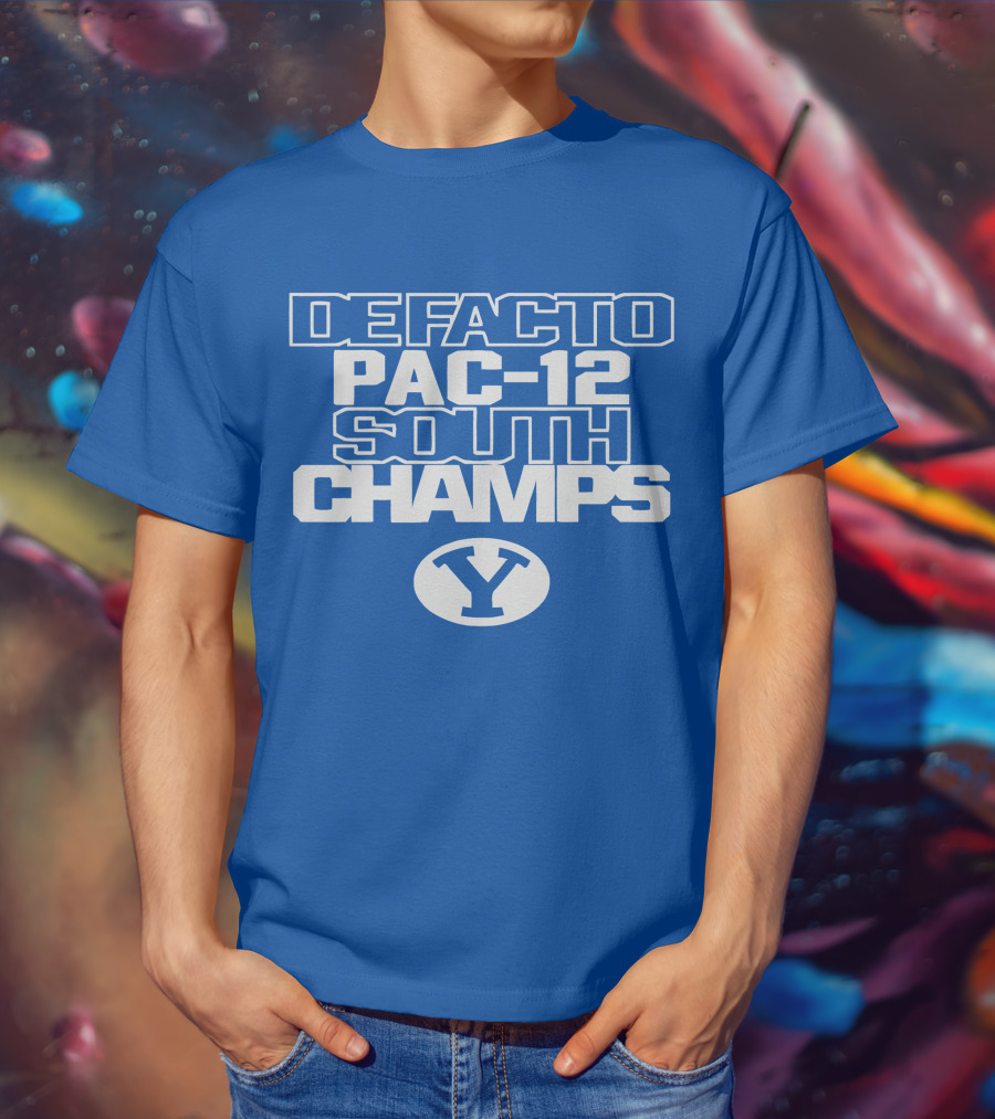 DEFACTO PAC-12 SOUTH CHAMPS BYU Y T-Shirt