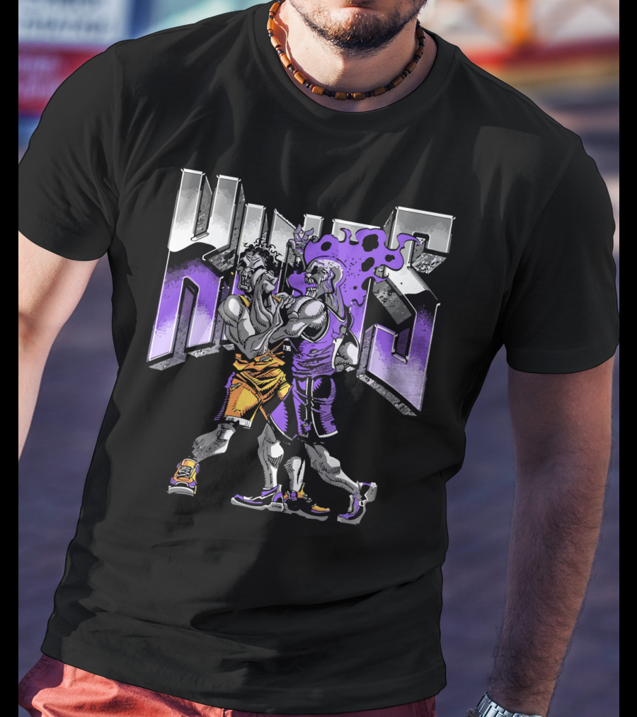 Sacramento Kings Revenge Of The Dead Basketball Duel Zombie Warriors T-Shirt