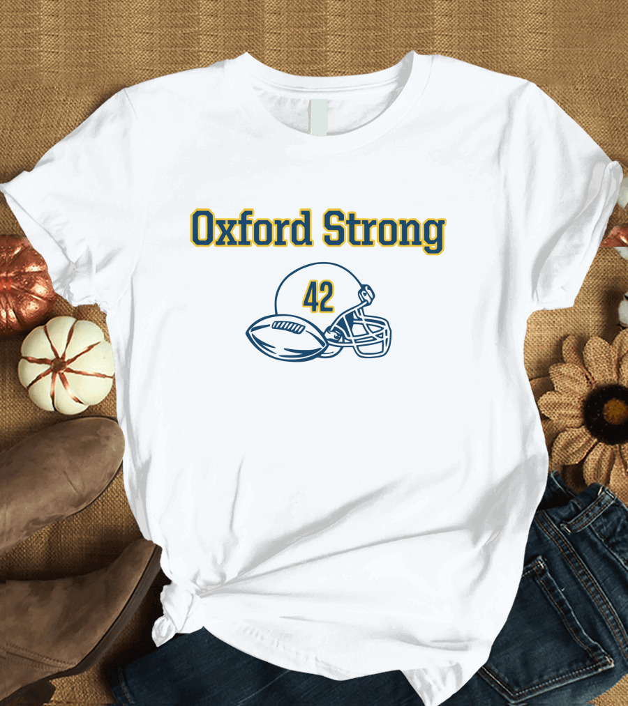 Oxford Strong 42 Football Helmet And Ball T-Shirt