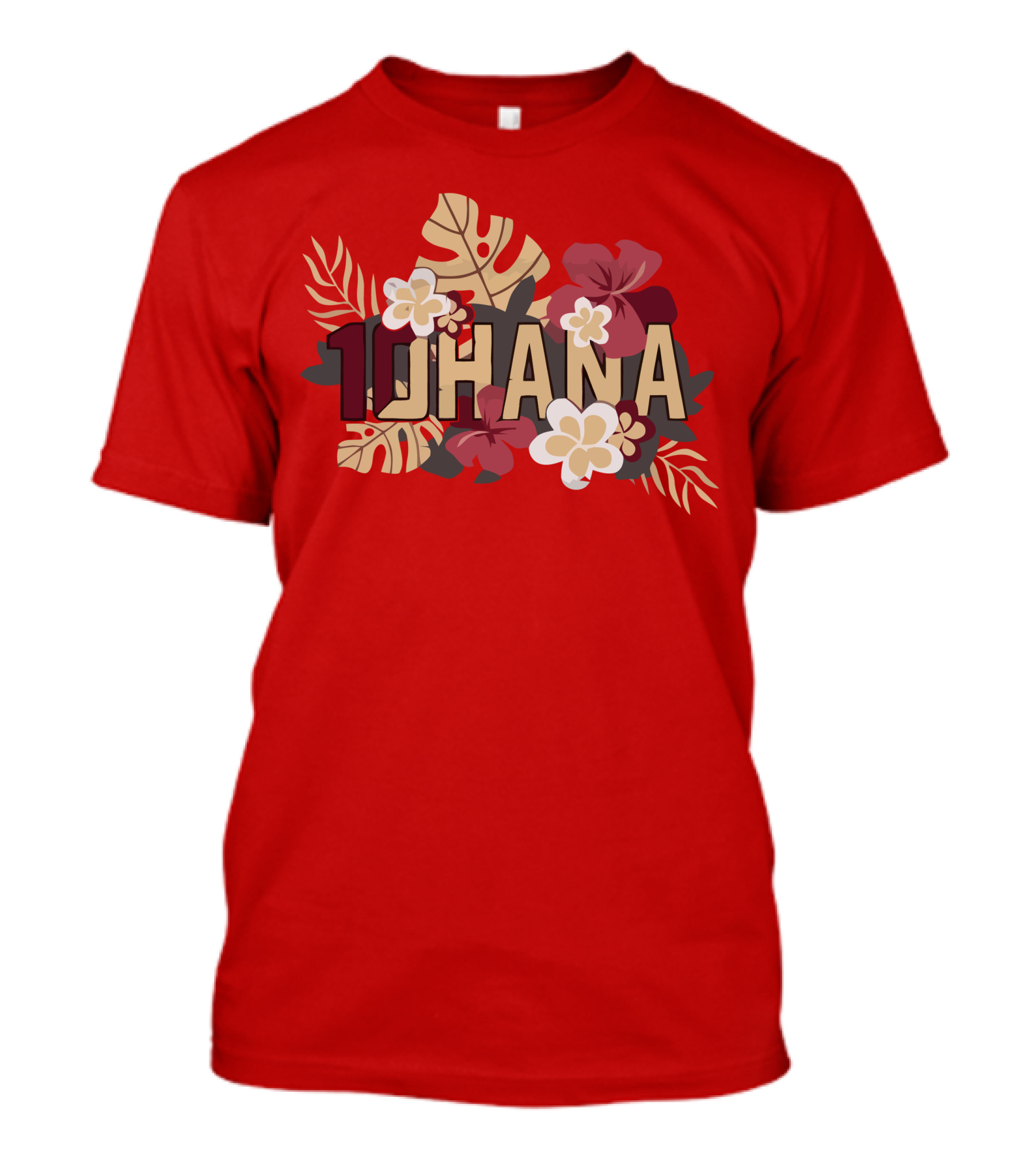 Mckenzie Milton 10Hana Hawaiian Garnet Floral T-Shirt
