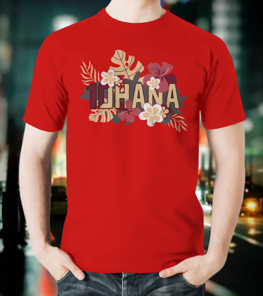 Mckenzie Milton 10Hana Hawaiian Garnet Floral T-Shirt