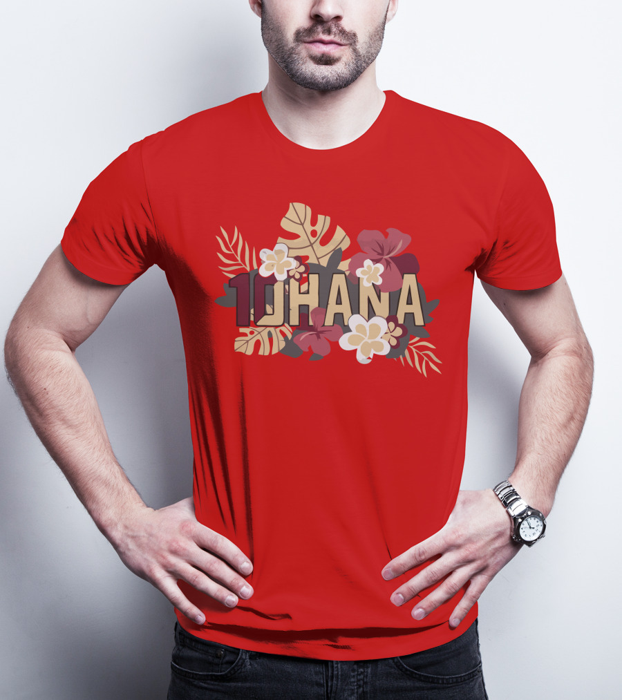 Mckenzie Milton 10Hana Hawaiian Garnet Floral T-Shirt