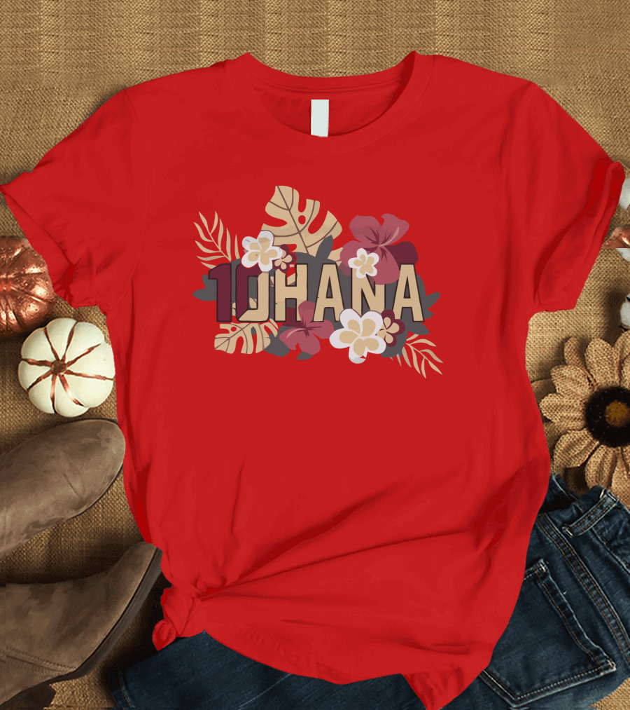 Mckenzie Milton 10Hana Hawaiian Garnet Floral T-Shirt
