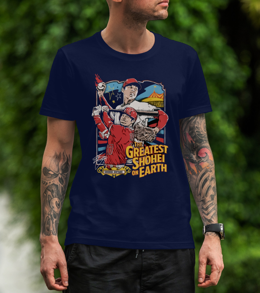 Shohei Ohtani Pitcher And Batter The Greatest Shohei On Earth T-Shirt