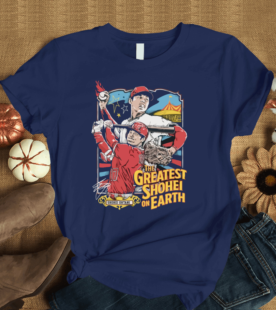 Shohei Ohtani Pitcher And Batter The Greatest Shohei On Earth T-Shirt