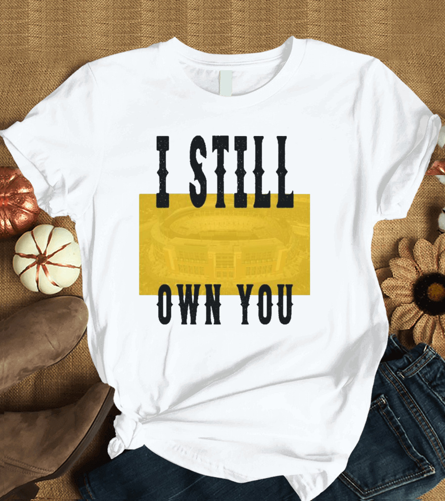 Allen Lazard I Still Own You Stadium Background T-Shirt