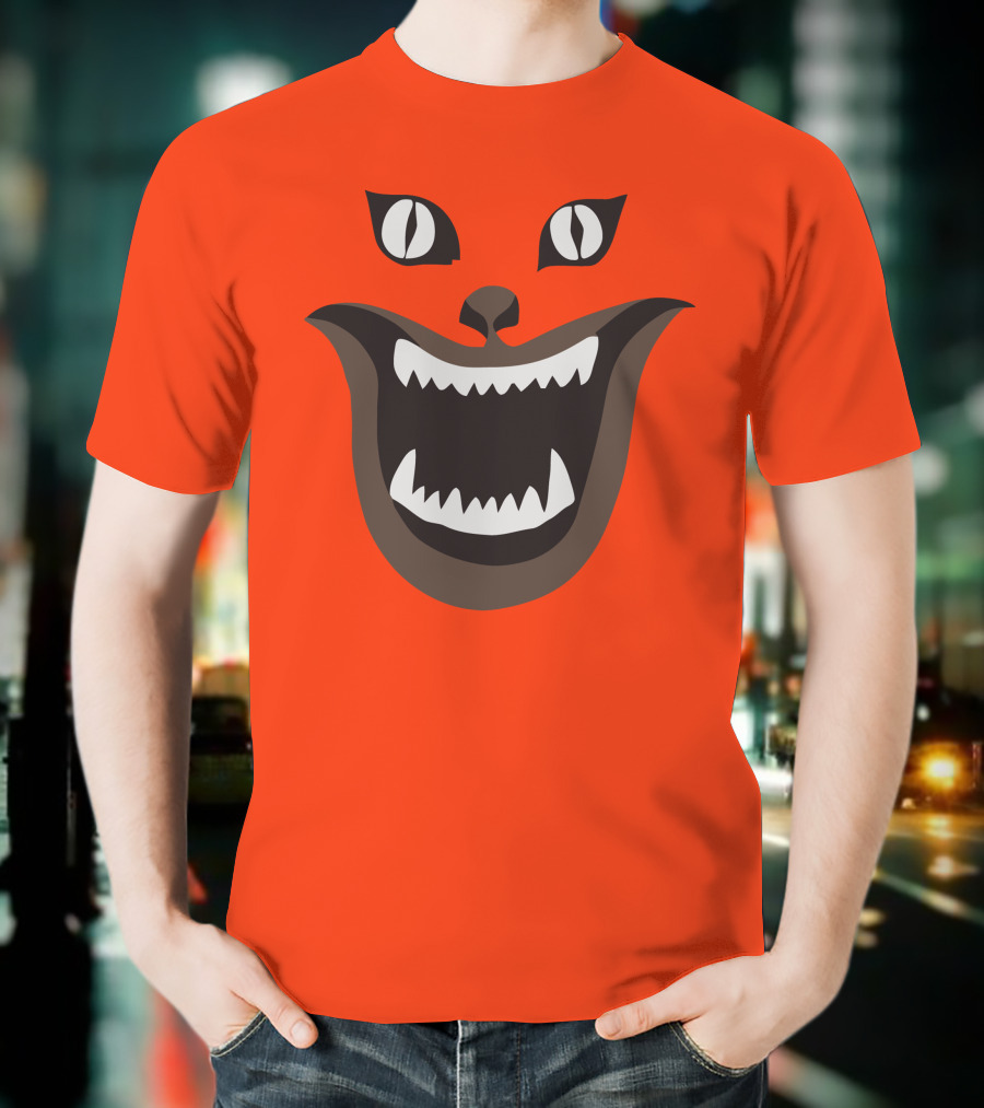 Hausu Cat Face Illustration Iconic Japanese Horror Movie Image T-Shirt