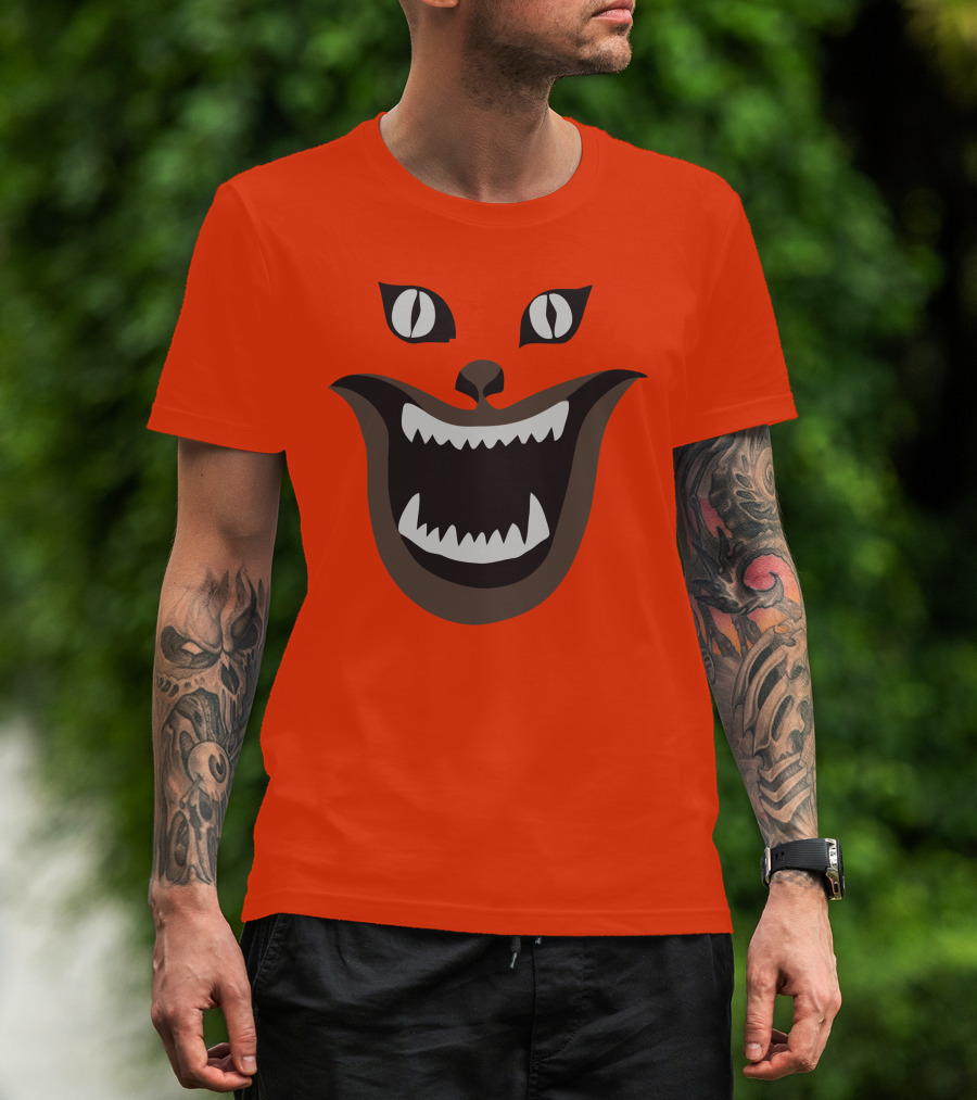 Hausu Cat Face Illustration Iconic Japanese Horror Movie Image T-Shirt