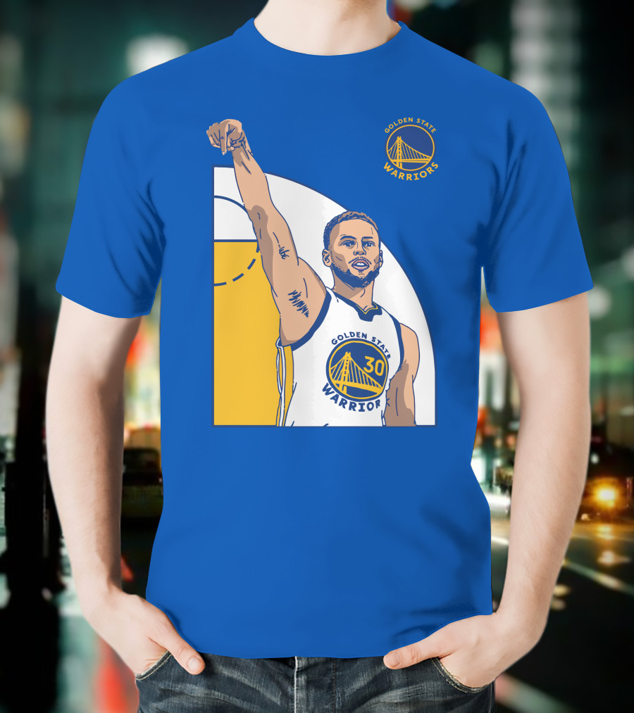 Stephen Curry Golden State Warriors NBA Royal 30 T-Shirt