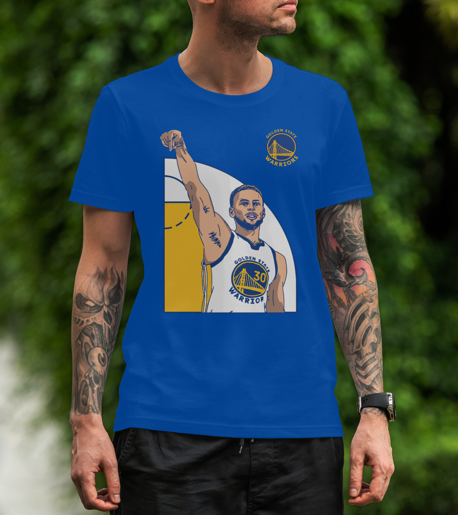 Stephen Curry Golden State Warriors NBA Royal 30 T-Shirt