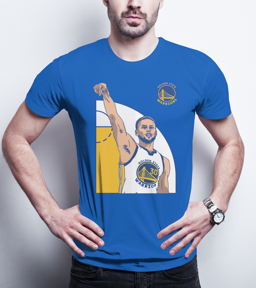 Stephen Curry Golden State Warriors NBA Royal 30 T-Shirt