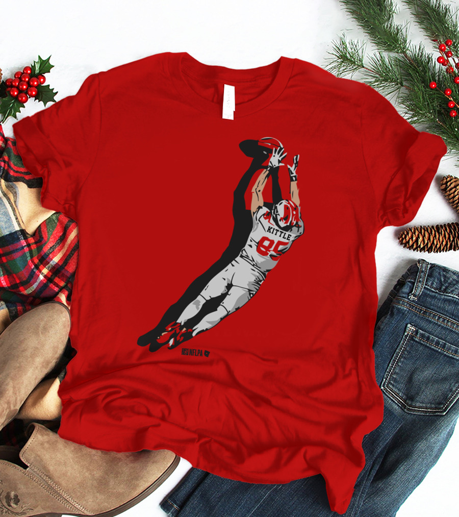 George Kittle 85 NFLPA The Grab Football Catch T-Shirt