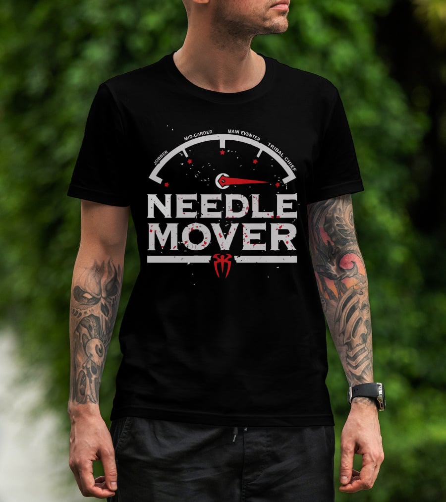 Roman Reigns Needle Mover Tribal Chief Main Eventer Authentic T-Shirt