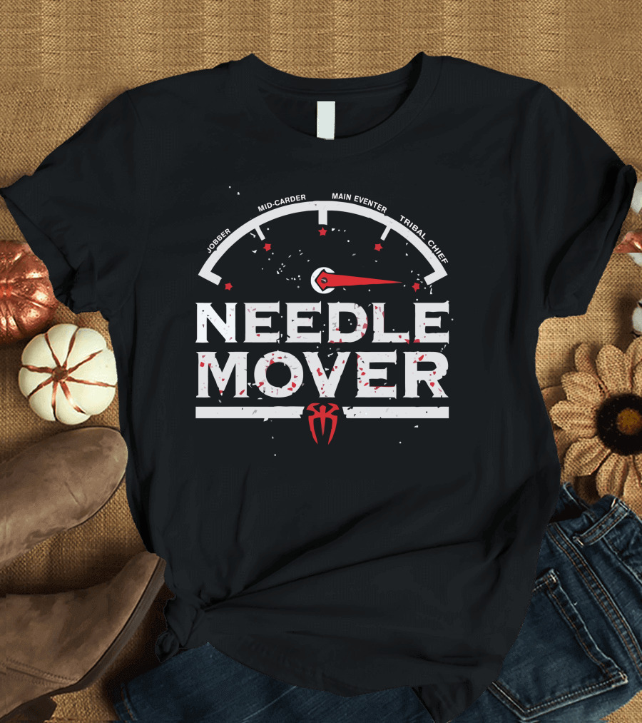 Roman Reigns Needle Mover Tribal Chief Main Eventer Authentic T-Shirt