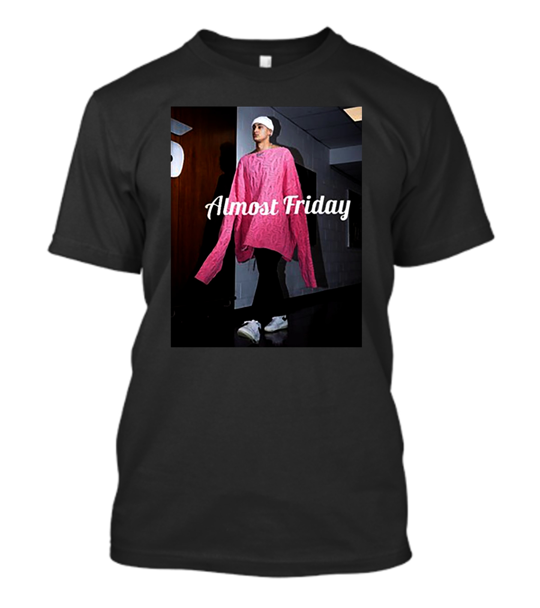 Almost Friday Deni Avdija Kyle Kuzma Pink T-Shirt