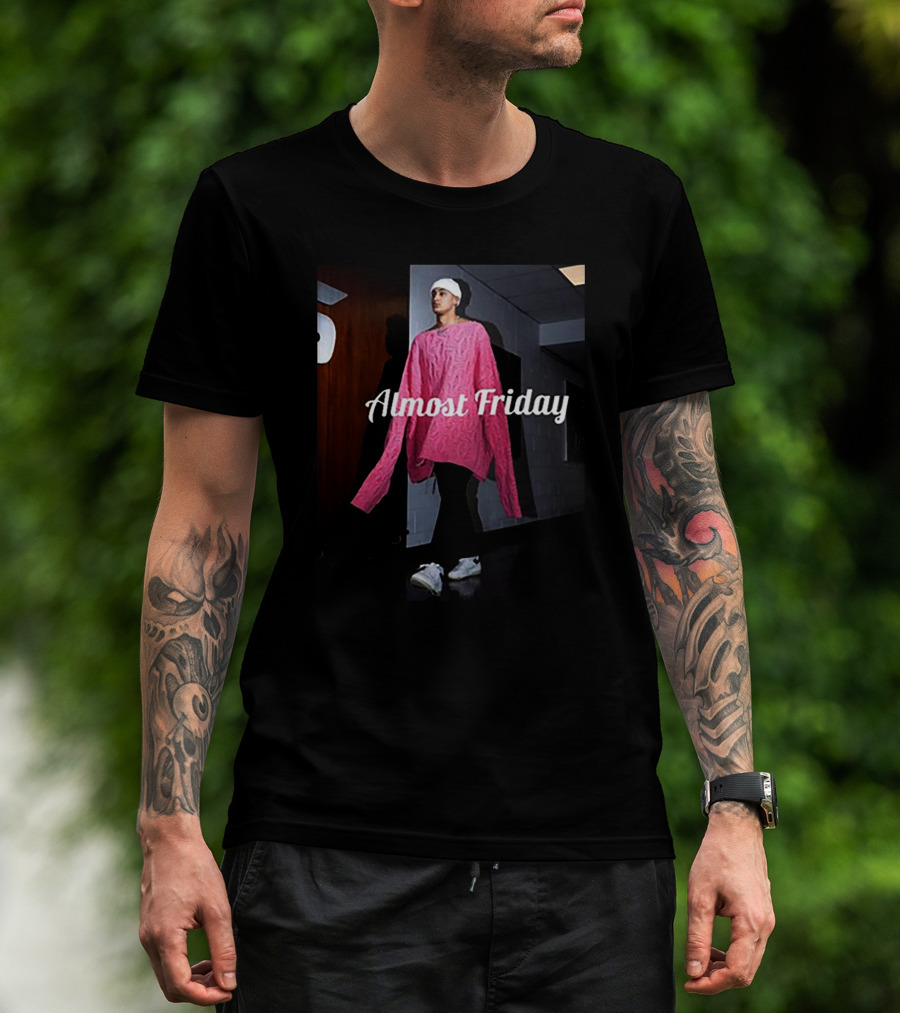 Almost Friday Deni Avdija Kyle Kuzma Pink T-Shirt