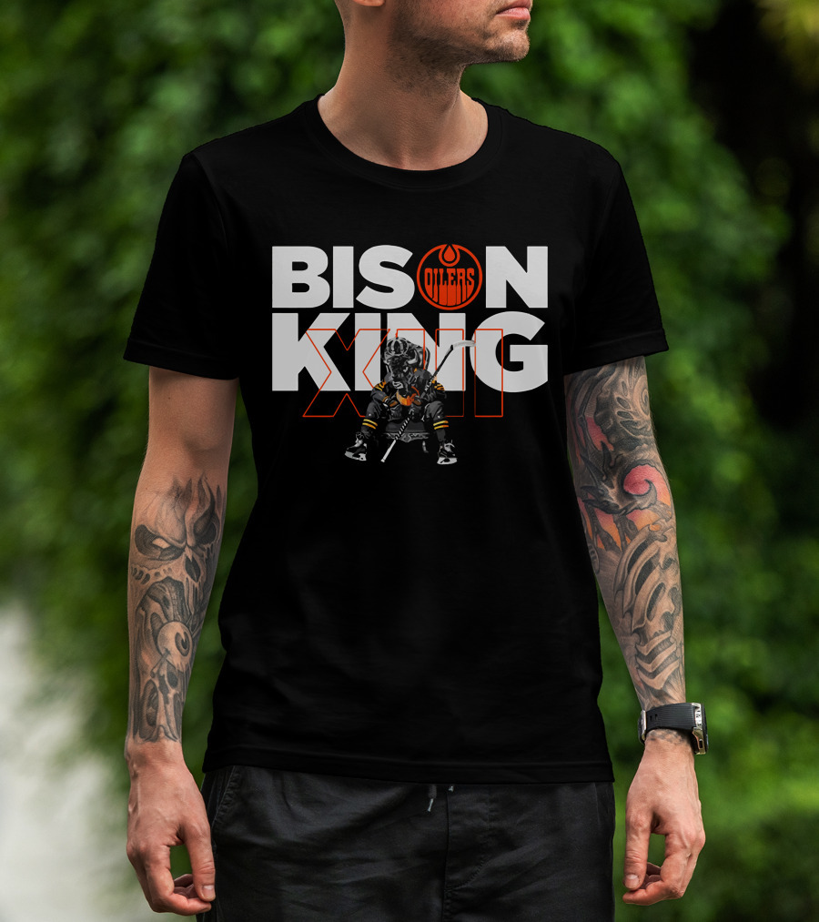 Oilers Bison King Hockey Player Edmonton T-Shirt