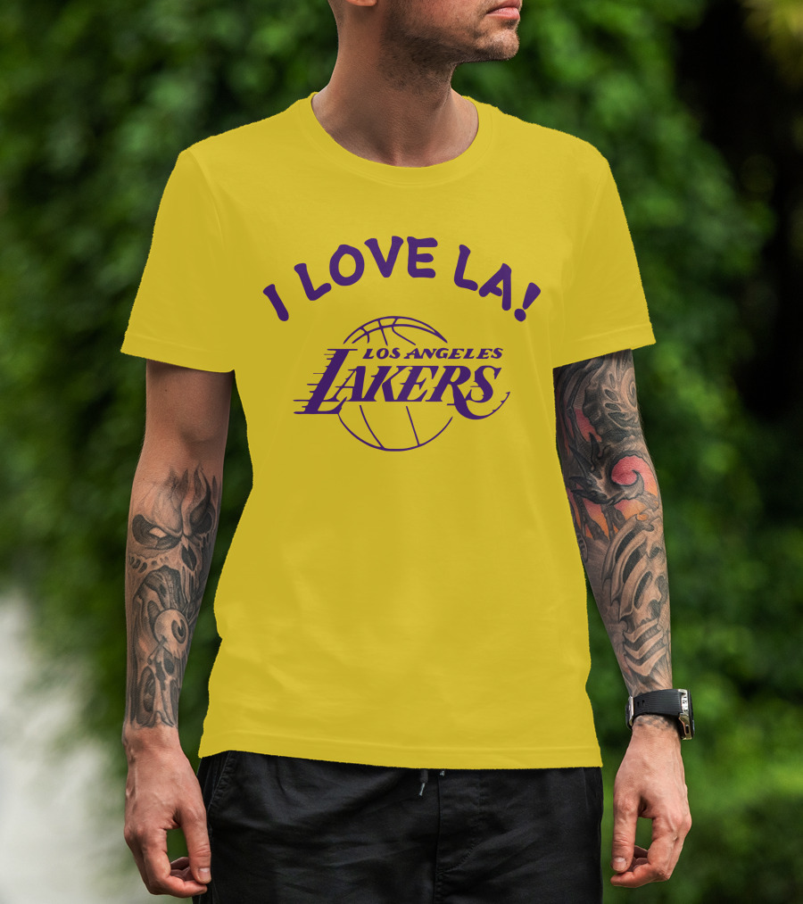 I Love LA Los Angeles Lakers Basketball T-Shirt