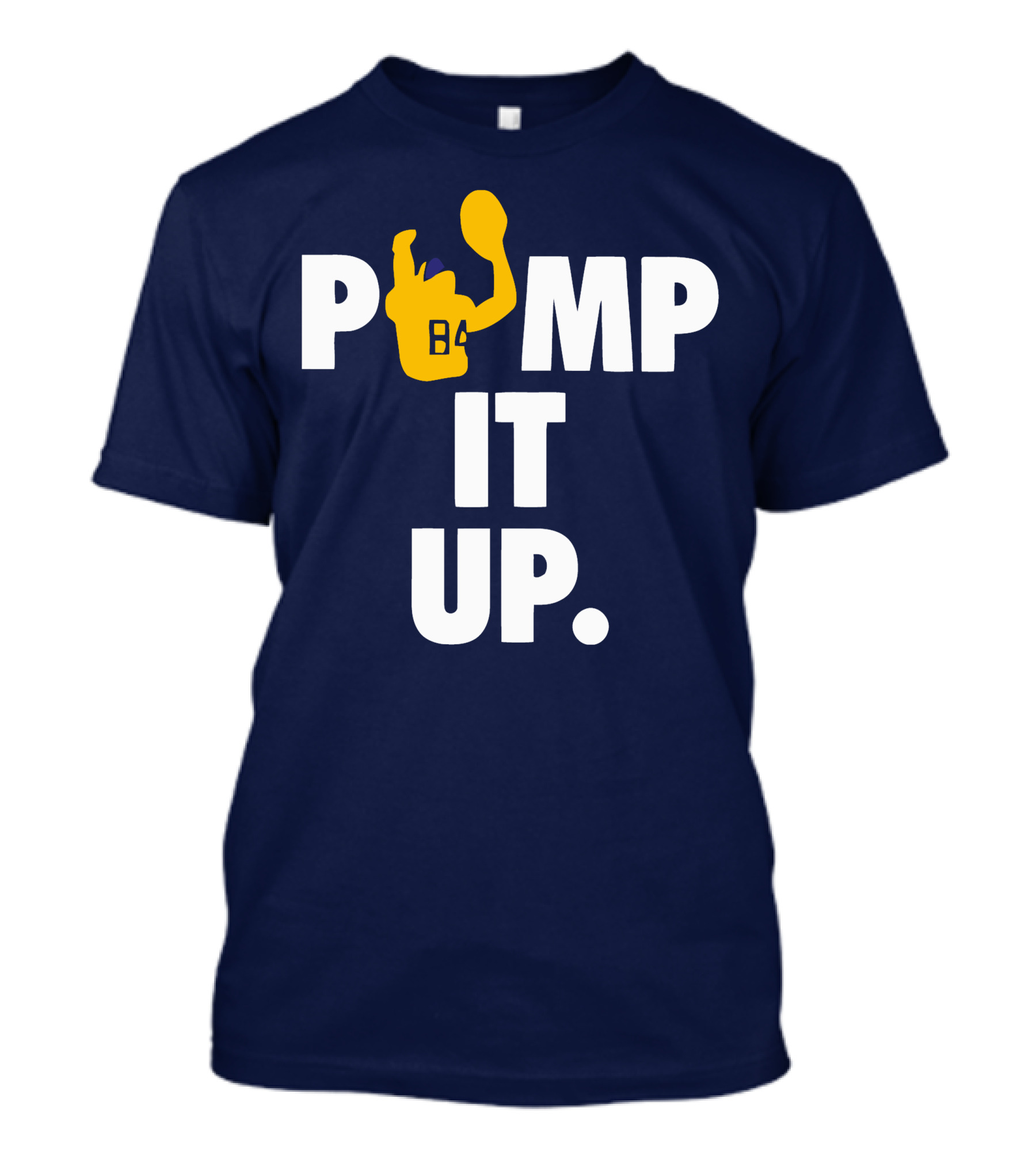 Pump It Up Blue B4 Ninety Football Gesture T-Shirt