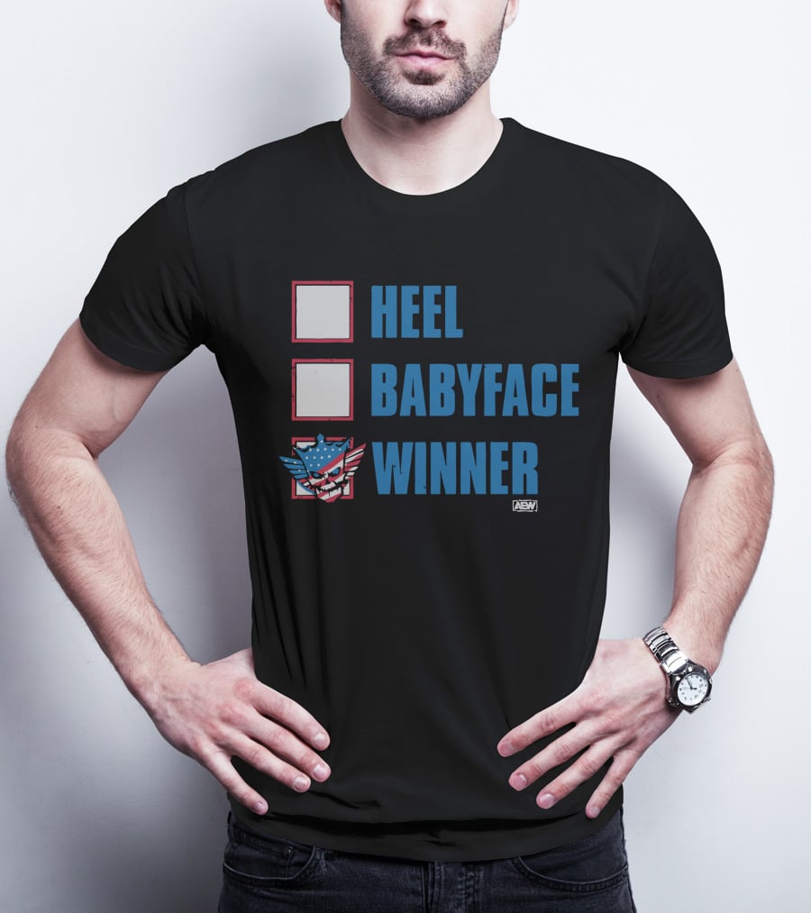Cody Rhodes Heel Babyface Winner AEW American Eagle T-Shirt