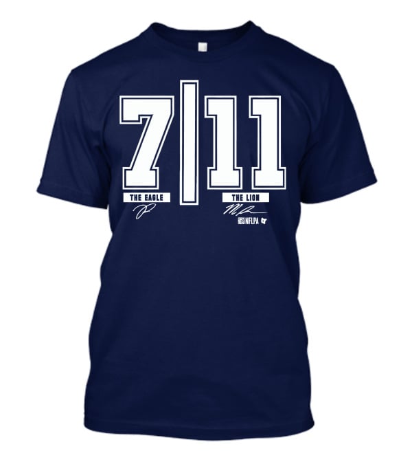 Trevon Diggs And Micah Parsons 7 11 The Eagle The Lion NFLPA T-Shirt