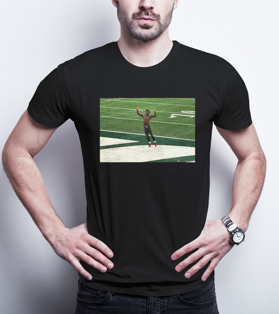 Antonio Brown Throws Takes Off End Zone Walk Off Victory Celebration NFL Game T-Shirt