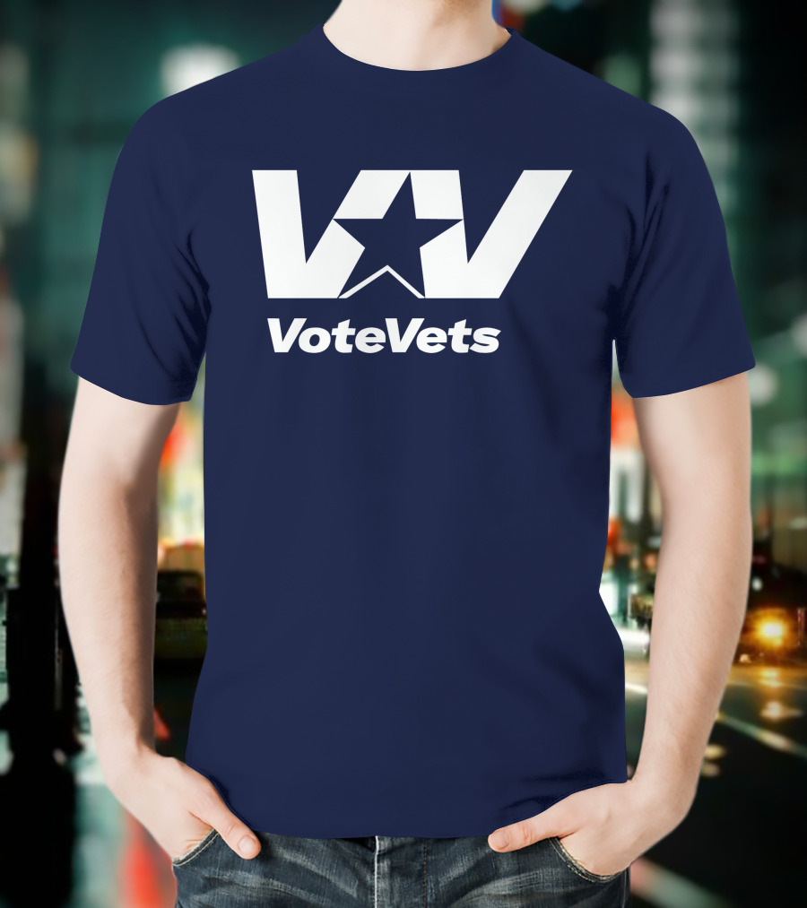 VoteVets Star Logo Promoting Veterans Engagement T-Shirt