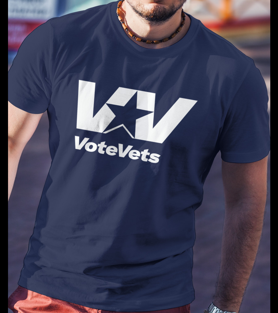 VoteVets Star Logo Promoting Veterans Engagement T-Shirt