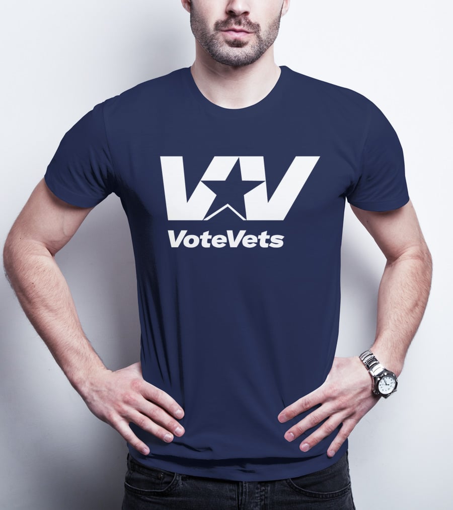 VoteVets Star Logo Promoting Veterans Engagement T-Shirt