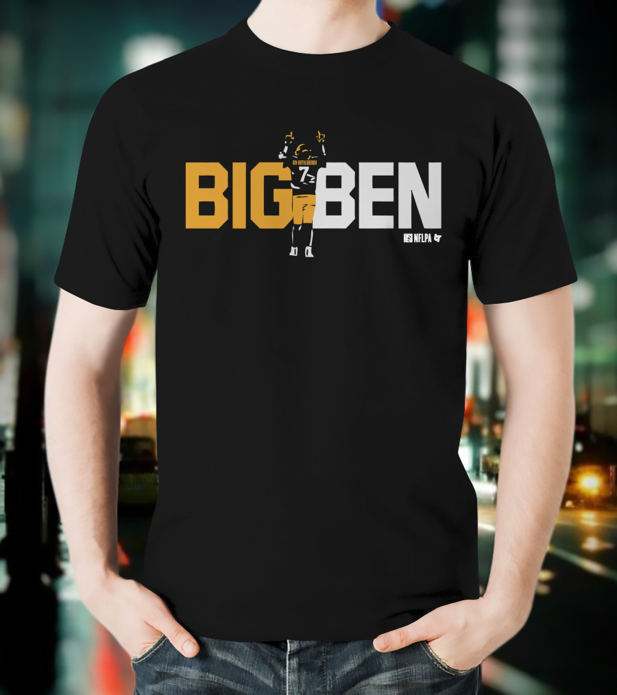 BIG BEN Ben Roethlisberger One Last Time NFLPA T-Shirt